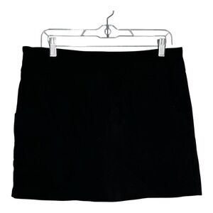 Zac & Rachel Petite Black Skirt Career Casual‎ Stretch Lined Mini